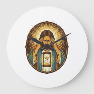 Ungeduldiger Jesus Ladeuhr Langsames Internet Te Große Wanduhr