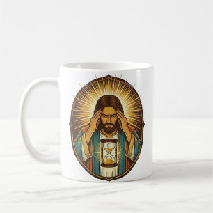 Ungeduldiger Jesus Ladeuhr Langsames Internet Te Kaffeetasse