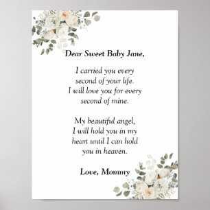 Ungeduldigkeitsbrief an meinen Baby-Engel Poster