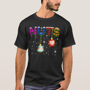 Ungeeignete Paare Weihnachtsmatte Brust und Nüsse T-Shirt