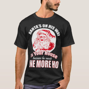 Ungeeignete WeihnachtenRude Santa Claus Gag Gif T-Shirt