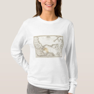 Ungefärbte Karte Nordamerikas T-Shirt