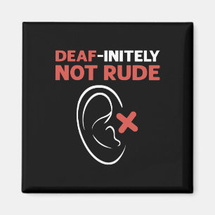 Ungehorsam nicht ruiniert. ASL Hand Sign Language  Magnet