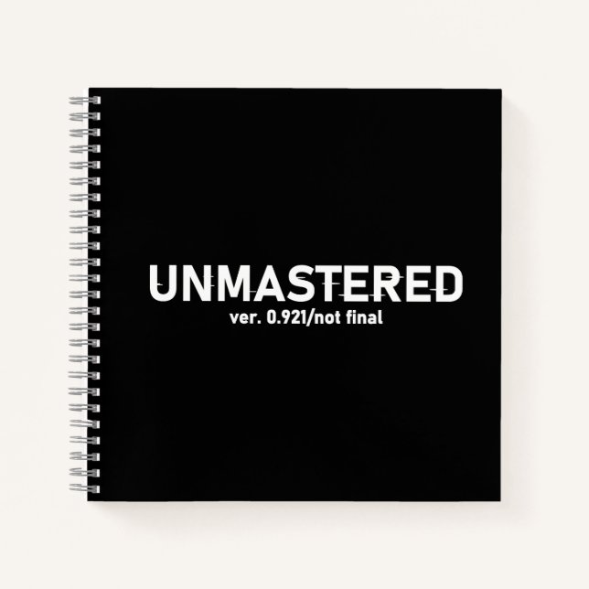 Ungemasterte Audio - Creative Glitch Style V2 Notizbuch (Vorderseite)