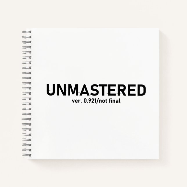 Ungemasterter Audio-T - Shirt - Creative Glitch St Notizbuch (Vorderseite)