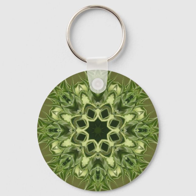Ungeöffnete Sonnenblume Schlüsselanhänger (Vorderseite)