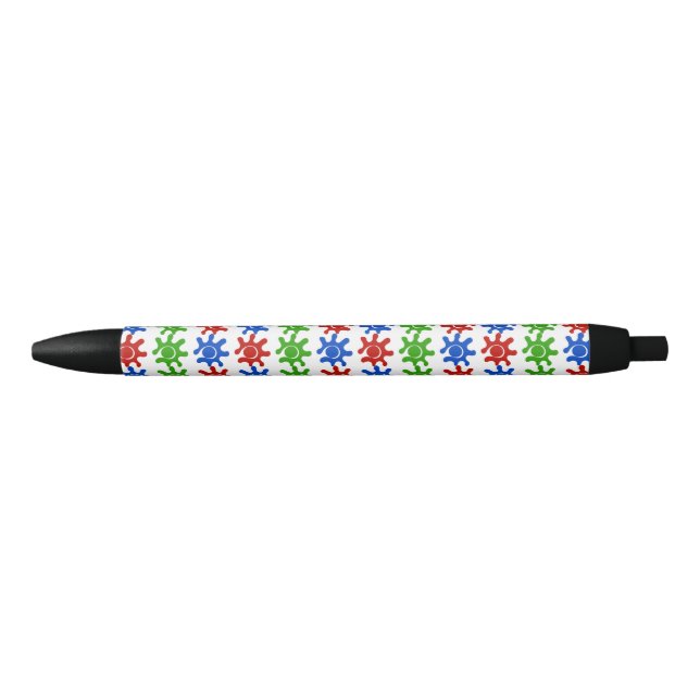 Ungerade Abstrakter Musterstift Kugelschreiber (Vorderseite)