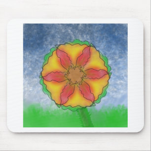 Ungerade Blume Mousepad