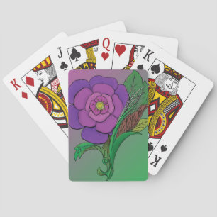 Ungerade Blume Spielkarten