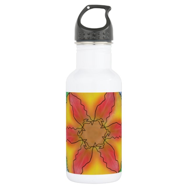 Ungerade Blume Trinkflasche (Vorderseite)