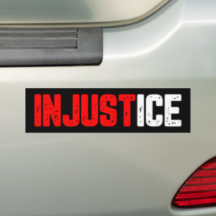 Ungerechtigkeit ICE Raus Protest anti-ICE Autoaufkleber