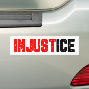 Ungerechtigkeit ICE Raus Protest anti-ICE Autoaufkleber