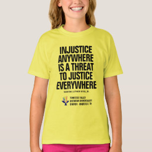 Ungerechtigkeit / Justiztelegramm T-Shirt