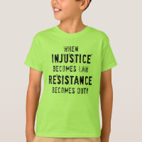 Ungerechtigkeit und T-Shirt für Kinder
