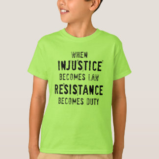 Ungerechtigkeit und T-Shirt für Kinder