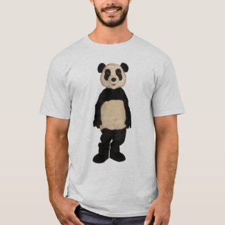 Ungeschickter Panda-Rauten-T - Shirt