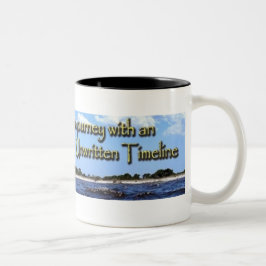 Ungeschriebene Timelinekaffee-Tasse Zweifarbige Tasse