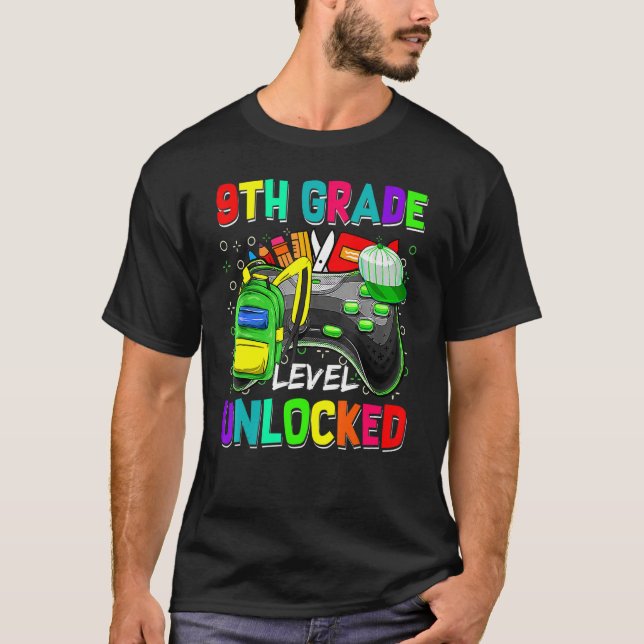 Ungesichertes Videospiel der 9. Klasse bis zur Sch T-Shirt (Vorderseite)
