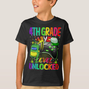 Ungesperrtes Videospiel der 4. Klasse zurück zur S T-Shirt