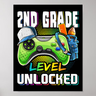 Ungesperrtes Videospiel der zweiten Stufe CK an di Poster