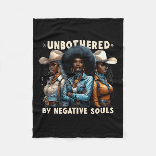 Ungestört durch negative Soule Cowgirls Melanin Bl Fleecedecke
