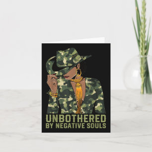 Ungestörter Western Black Cowgirl Camouflage Camou Karte
