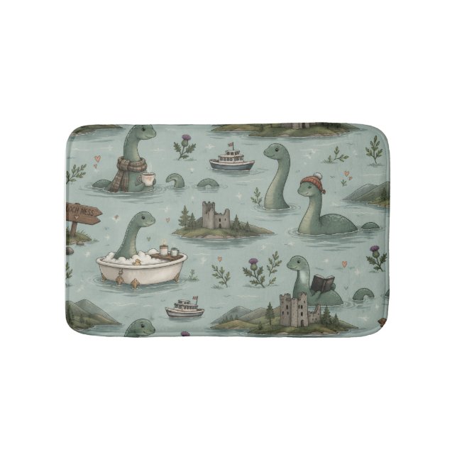 Ungetüm von Loch Ness  Badematte (Vorderseite)