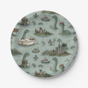 Ungetüm von Loch Ness  Pappteller