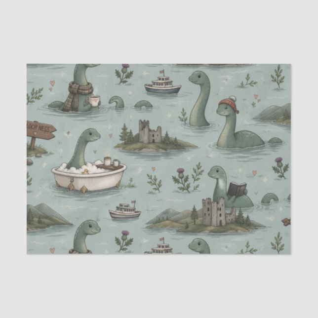 Ungetüm von Loch Ness  Seidenpapier (Vorderseite)