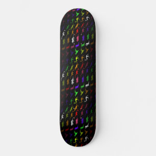 Ungewöhnlich cooler Regenbogen bunt niedlicher Di Skateboard