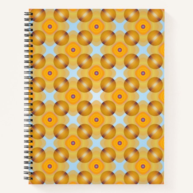 Ungewöhnlich gelb geometrisch notizbuch (Vorderseite)