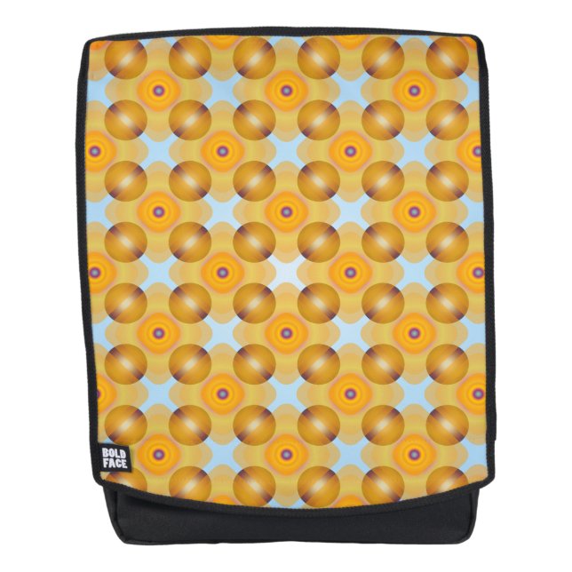 Ungewöhnlich gelb geometrisch rucksack (Vorderseite)