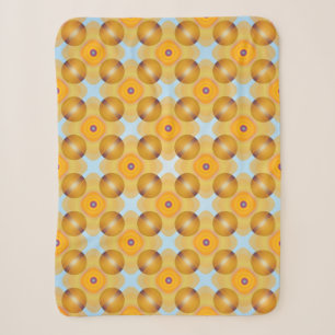 Ungewöhnlich gelb geometrisch sherpadecke