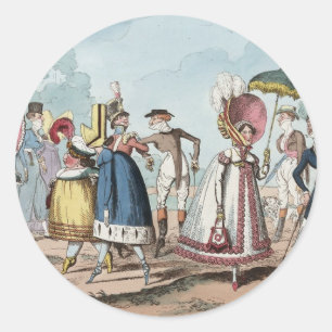 Ungewöhnliche Fashionfessel Runder Aufkleber