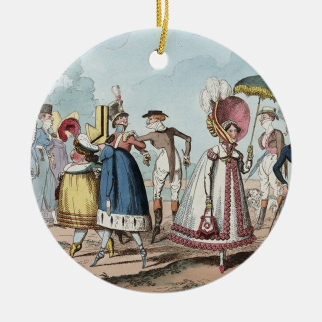 Ungewöhnliche Fashions Keramikornament (Vorne)