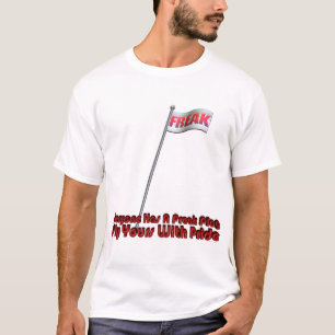 Ungewöhnliche Flaggen-Fliege T-Shirt