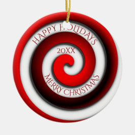 Ungewöhnliche geistliche Feiertage Frohe Weihnacht Keramik Ornament