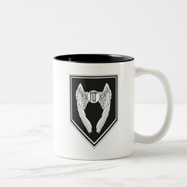 Ungewöhnliche Kreis-Presse-Kaffee-Tasse Zweifarbige Tasse (Rechts)