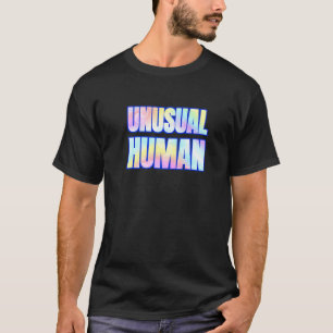 Ungewöhnliche menschliche unbeholfene verschiedene T-Shirt