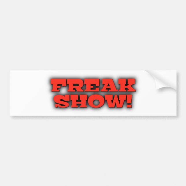 Ungewöhnliche Show Autoaufkleber (Vorne)