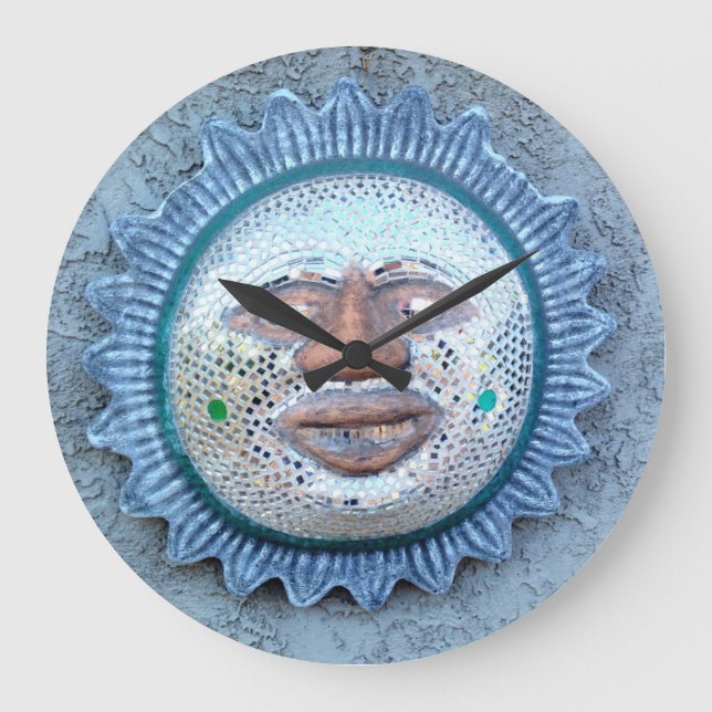 ungewöhnliche Sonnenuhr Große Wanduhr (Vorderseite)