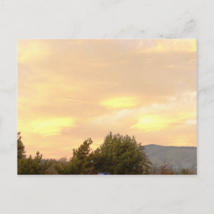 Ungewöhnliche Sunset Postkarte