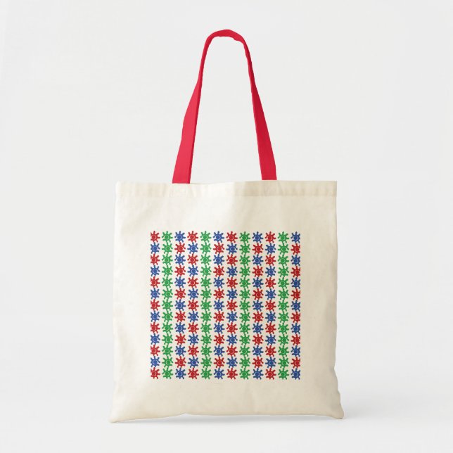 Ungewöhnliche Tasche mit abstraktem Muster (Vorne)