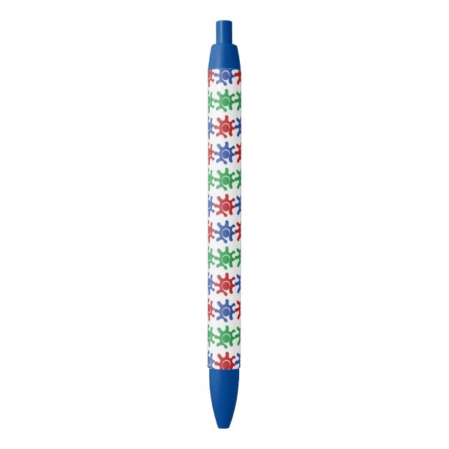 Ungewöhnlicher abstrakter Musterstift Kugelschreiber (Vorderseite Vertikal)