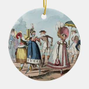Ungewöhnlicher Modeschmuck Keramikornament