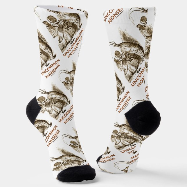 Ungewöhnlicher Unsinn (Hummer Quadrille Wonderland Socken (Gewinkelt)