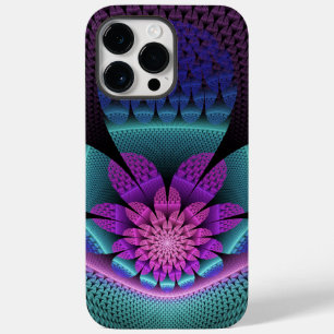 Ungewöhnliches Gemustertes Fantasy Blume Fraktal Case-Mate iPhone 14 Pro Max Hülle