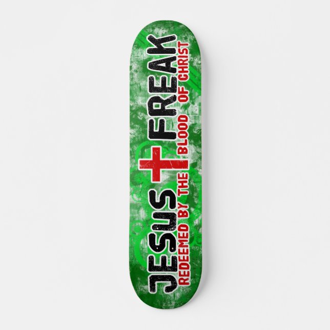 Ungewöhnliches Grün Jesuss Skateboard (Vorne)