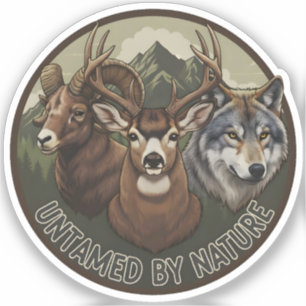 Ungezähmt von der Natur Aufkleber