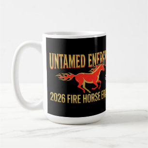 Ungezähmte Energie 2026 Feuerpferd Ära Lunar Neuja Kaffeetasse
